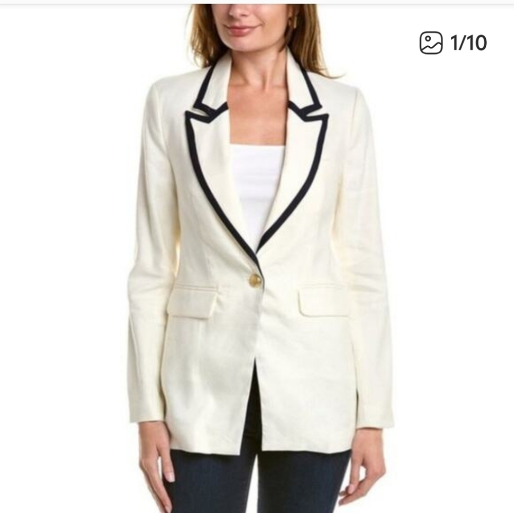 COURT & ROWE Linen Blend Blazer